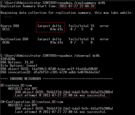 replsum|Interpreting RepAdmin.exe /ReplSummary